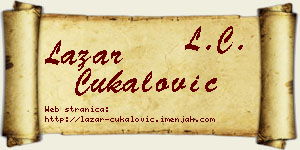 Lazar Čukalović vizit kartica